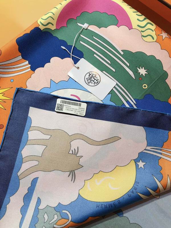 Hermes silk scarf 90X90cm E16 (16)